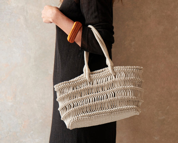 The Knotty Tote - White