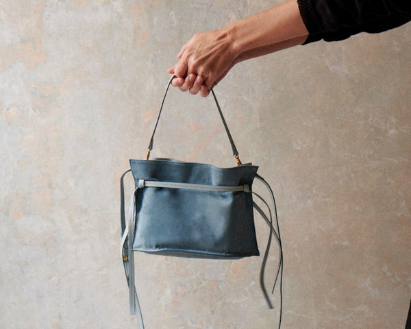 Cleo Pochette (Denim Suede)