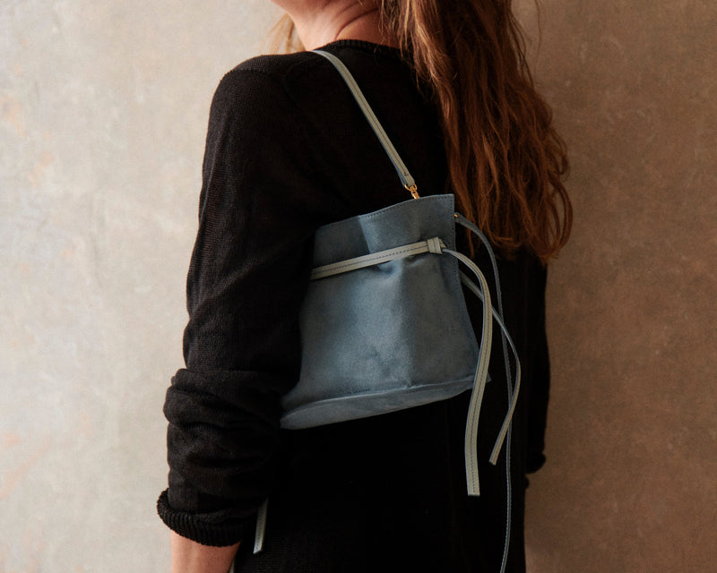 Cleo Pochette (Denim Suede)
