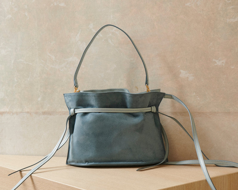Cleo Pochette (Denim Suede)