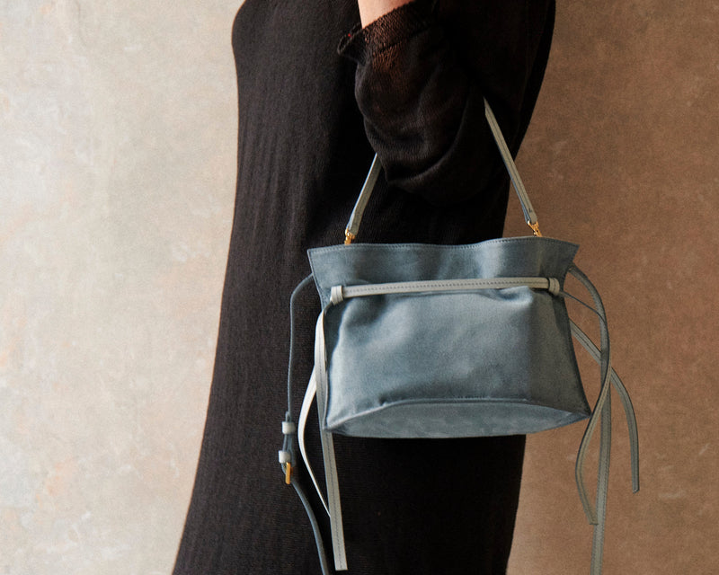 Cleo Pochette (Denim Suede)