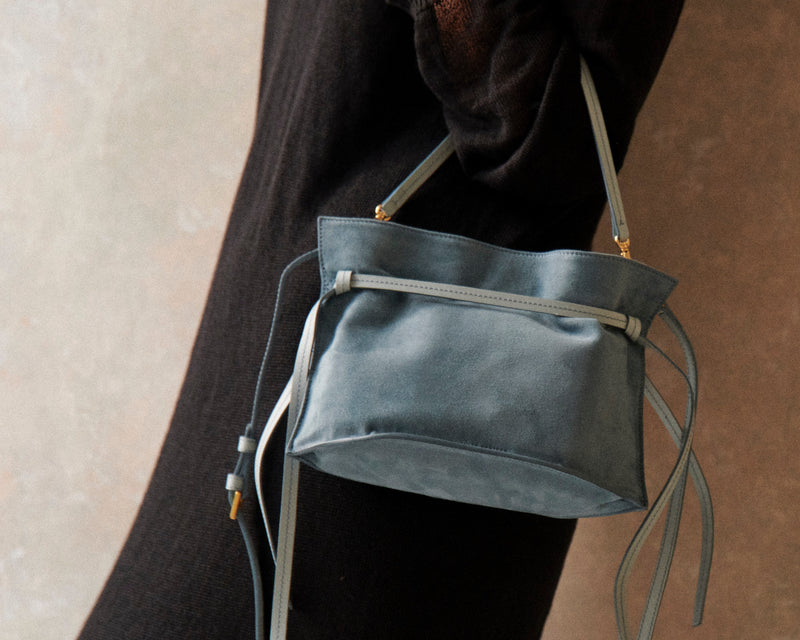 Cleo Pochette (Denim Suede)