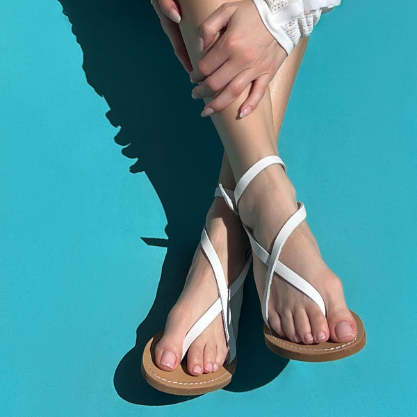 Stromboli White Sandal